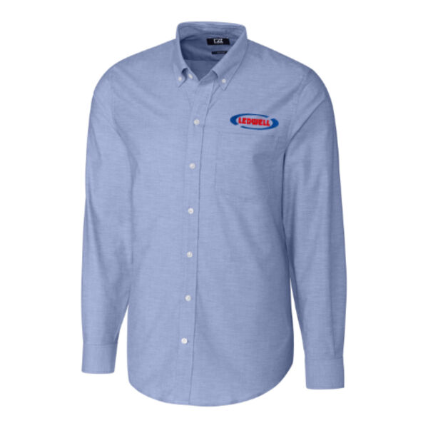 Ledwell - Cutter & Buck Stretch Oxford Mens Long Sleeve Dress Shirt Thumbnail