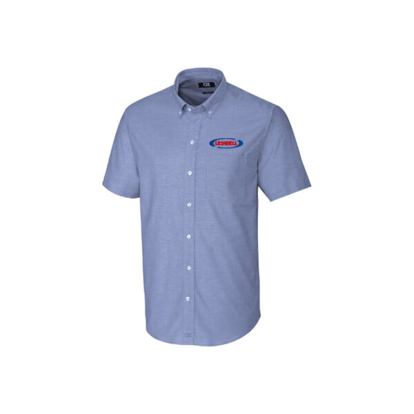 Ledwell - Cutter & Buck Stretch Oxford Mens Short Sleeve Dress Shirt Thumbnail