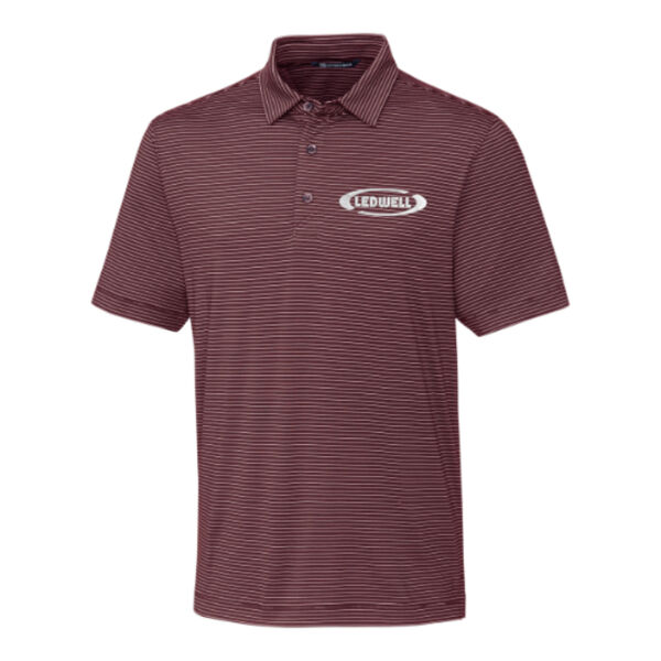 Ledwell - Cutter & Buck Forge Pencil Stripe Stretch Mens Polo Thumbnail