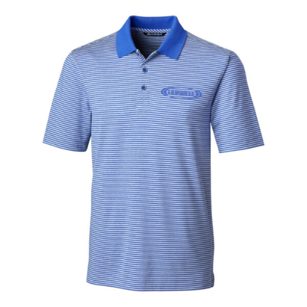 Ledwell - Cutter & Buck Forge Tonal Stripe Stretch Mens Polo Thumbnail