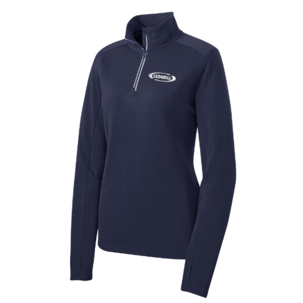 Ledwell - Ladies Sport-Wick Textured 1/4-Zip Pullover Thumbnail