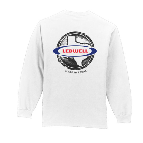 Ledwell - Long Sleeve 100% Cotton T-Shirt with Pocket Thumbnail
