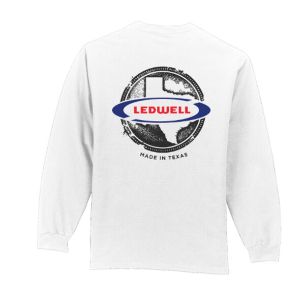 Ledwell - Tall Long Sleeve 100% Cotton T-Shirt with Pocket Thumbnail