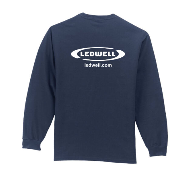 Ledwell - Tall Long Sleeve 100% Cotton T-Shirt with Pocket Thumbnail