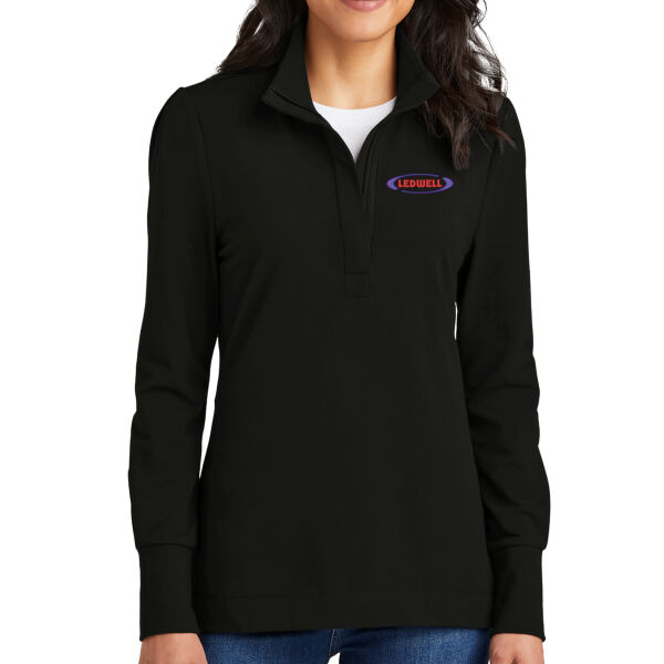 Port Authority® Ladies Fairway Stretch 1/4-Zip - Ladies Fairway Stretch 1/4 Zip Thumbnail