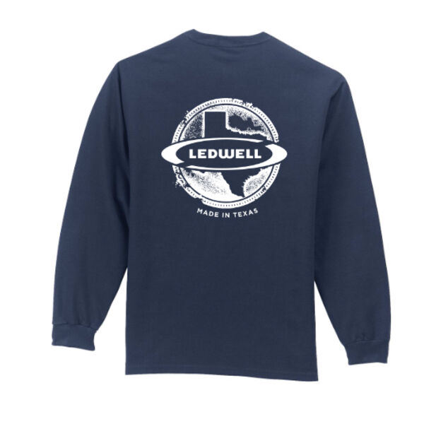 80th Logo - Tall Long Sleeve 100% Cotton T-Shirt with Pocket 2 Thumbnail